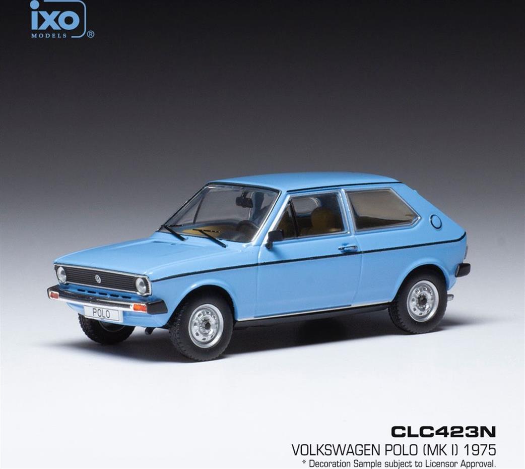 IXO 1/43 CLC423 VW Polo MK I Blue 1975 Model