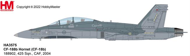 "CF-188b Hornet 188902, 425 Sqn., CAF, 2004"