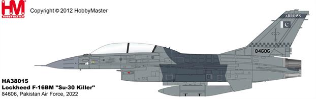 "Lockheed F-16BM ""Su-30 Killer"" 84606, Pakistan Air Force, 2022"