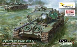 DELUXE EDITION VESPID MODELS 1:72 SCALE CENTURION TANK MK5/7 ROYAL AUSTRALIAN ARMOURED CORPS INCLUDES PLASTIC PARTS 150+ ETCH PARTS METAL BAREL STEEL TOW CABLE X 4 DECALS 3D PRINTED MANTLET COVER