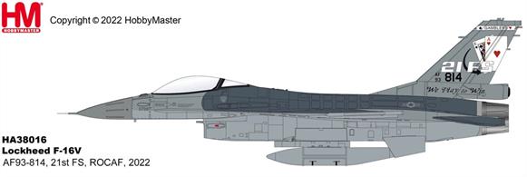 "F-16V Fighting Falcon AF93-814, 21st FS, ROCAF, 2022"