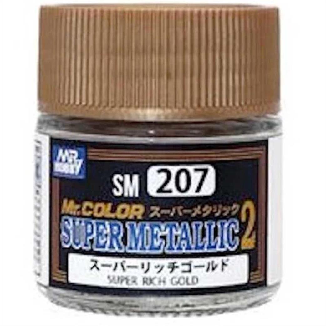 Gunze Sangyo  SM207 Super Metallic Super Rich Gold 10ml Bottle