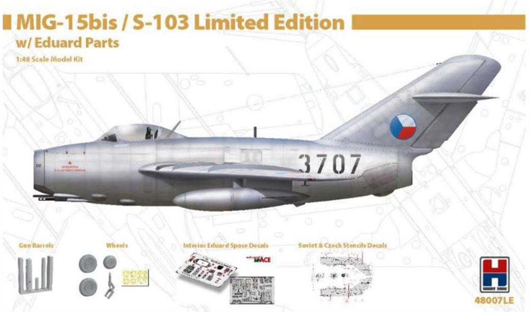 Hobby 2000 1/48 48007LE Mig-15bis S-103 with Eduard Part Limited Edition Kit