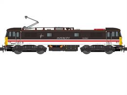 A new and detailed N gauge model of the BR West Coast Mainline Electric Scots of class 87. These locomotives were built for the newly electrified London to Glasgow services in the mid 1970s and ran until replaced by Pendolino trains in the mid-2000s. From 36 locomotives built 1 remains in service in Britain today, with 2 more preserved examples plus 19 working and 2 stored in Bulgaria.This model is powered by Dapols 5-pol Super-Creep motor driving all axles with body tooling designed to replicate many detail changes between build and present day, including the unique thyristor testbed loco 87101. Posable cross-arm or Brecknell-Willis pantographs are fitted and an accessory bag of optional parts is suppliedModel finished as 87017 Iron Duke in InterCity Swallow livery, late 1980s-late 1990s.