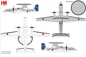 E-2C Hawkeye 100,000 flight hours of JASDF 54-3457/161786 JASDF, 2009
