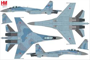 Su-35S Flanker E Aggressors Blue 01 116th Combat Application Training Center of Fighter Aviation VKS Sept 2022 no weapon version
