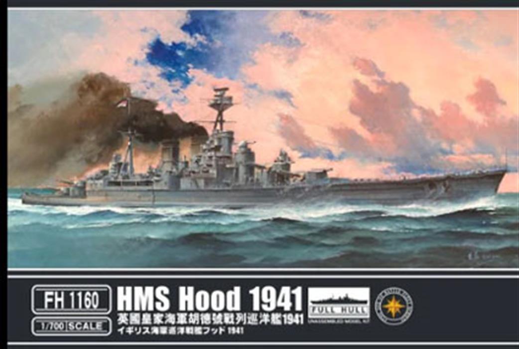 Flyhawk 1/700 FH1160 HMS Hood 1941 Battlecruiser Plastic Kit