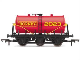 Celebrate the ups and downs of 2023 with the annual Hornby wagon. Be this the start of a new collection or the continuation of a set there is a place for this smartly liveried wagon, in the Hornby colours on every layout or in every collection. This year, our annual wagon is based on our 6 wheel milk tanker.