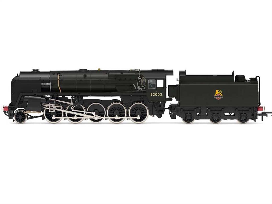 Hornby R30132TXS BR 92002 Standard Class 9F 2-10-0 Goods Engine BR Black Early Emblem Sound Fitted OO