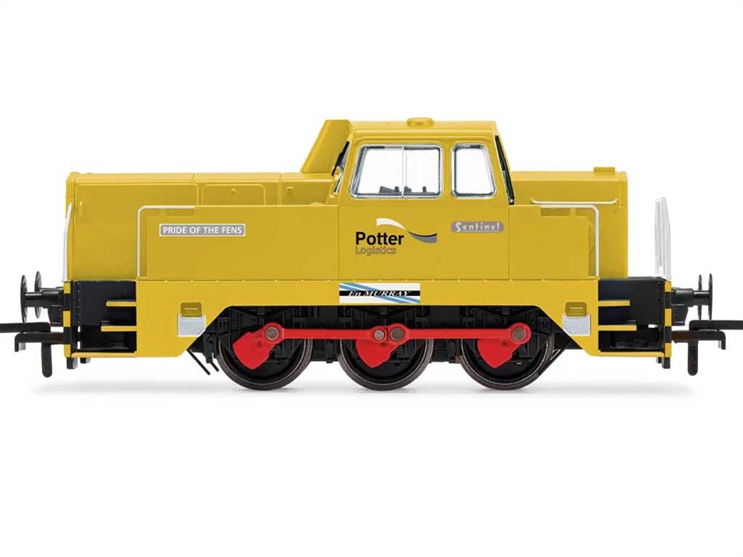 Hornby OO R30307 Potter Logistics Pride of the Fens Sentinel 0-6-0 Diesel Shunter Engineers Yellow