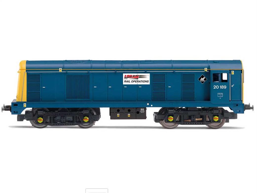 Hornby OO R30318 RailRoad Plus Loram Rail Operations 20189 Class 20 Diesel Locomotive BR Rail Blue