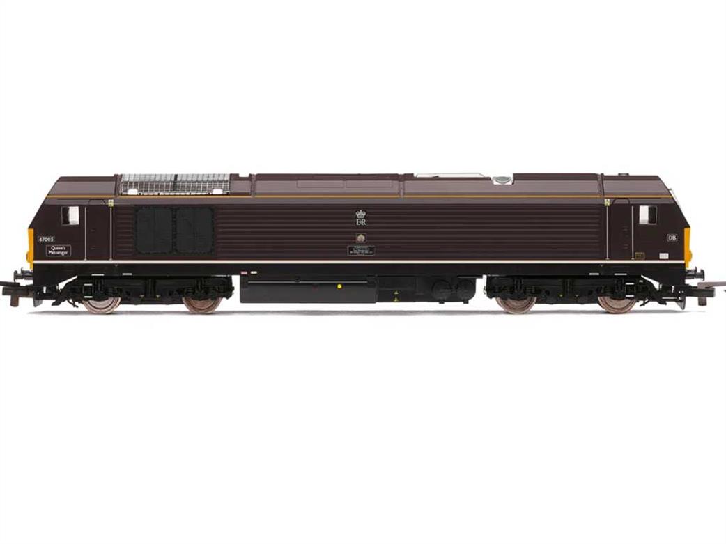 Hornby OO R30323 RailRoad Plus DB 67005 Queens Messenger Class 67 Bo-Bo Diesel Locomotive Royal Claret
