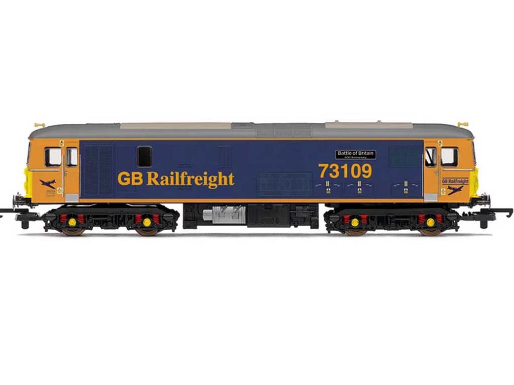 Hornby OO R30176TXS Railroad Plus GBRf 73109 Battle of Britain Class 73 Bo-Bo Electro-Diesel GB Railfreight Blue & Orange Sound Fitted