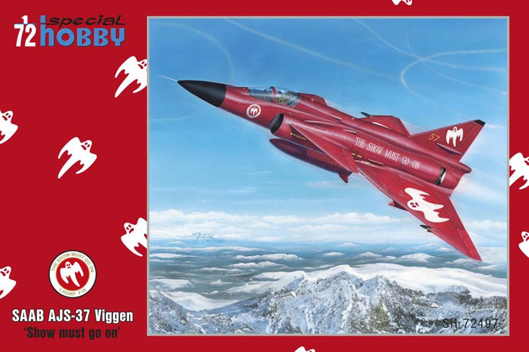 Special Hobby 1/72 72497 Saab AJ-37 Viggen Show Must Go On Plastic Kit