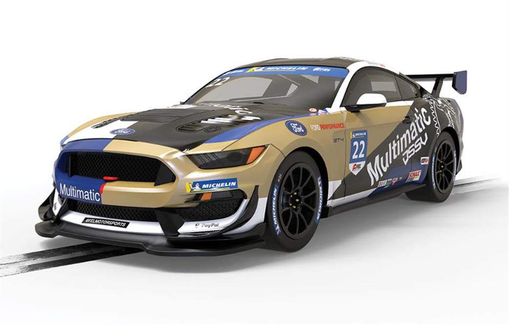 Scalextric 1/32 C4403 Ford Mustang GT4 Canadian GT 2021 Multimatic Motorsport Slot Car