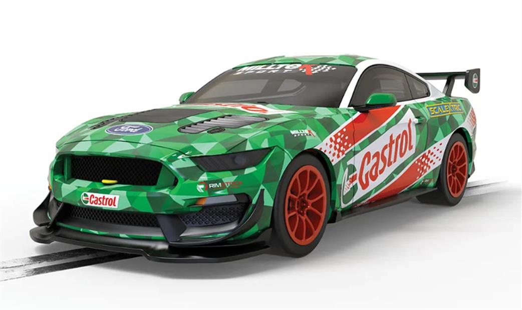 Scalextric 1/32 C4327 Ford Mustang GT4 Castrol Drift Slot Car Model