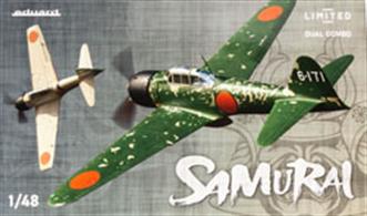 Limited edition kit of Japanese WWII naval fighter plane A6M3 Zero Type 22/32 in 1/48 scale. The kit presents aircraft during their service in World War II.