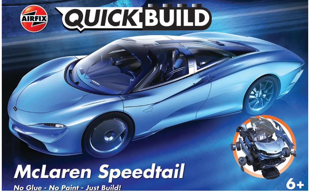 Airfix  J6052 Quickbuild McLaren Speedtail Clip together Block Model