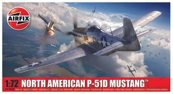 Airfix A01004B 1/72nd North American P51-D Mustang KitLength 136mm  Number of parts 53  Wingspan 157mm