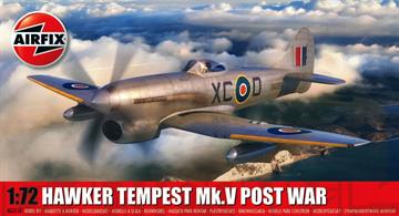 Airfix A02110 1/72nd Hawker Tempest Mk.V Post War Aircraft KitNumber of Parts    Length mm    Wingspan 173mm