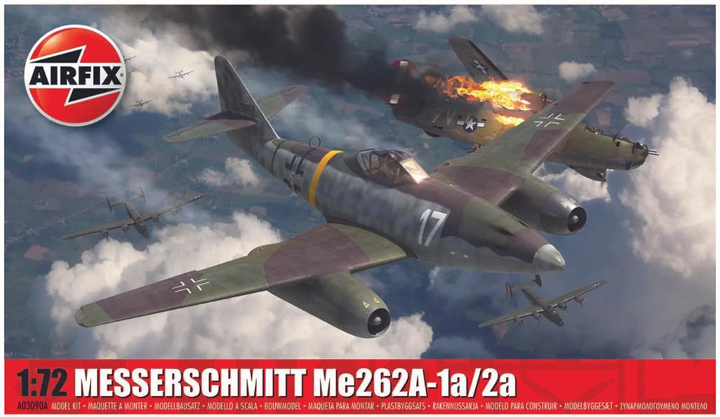 Airfix 1/72 A03090A Messerschmitt ME262A-1a/2a Fighter Kit