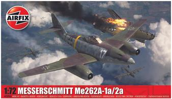 Airfix A03090A 1/72 Messerschmitt ME262A-1a/2a Fighter KitNumber of Parts     Length mm      Width mm