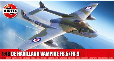 Airfix 1/48th A06108 De Havilland Vampire FB.5/FB.9 Aircraft Kit