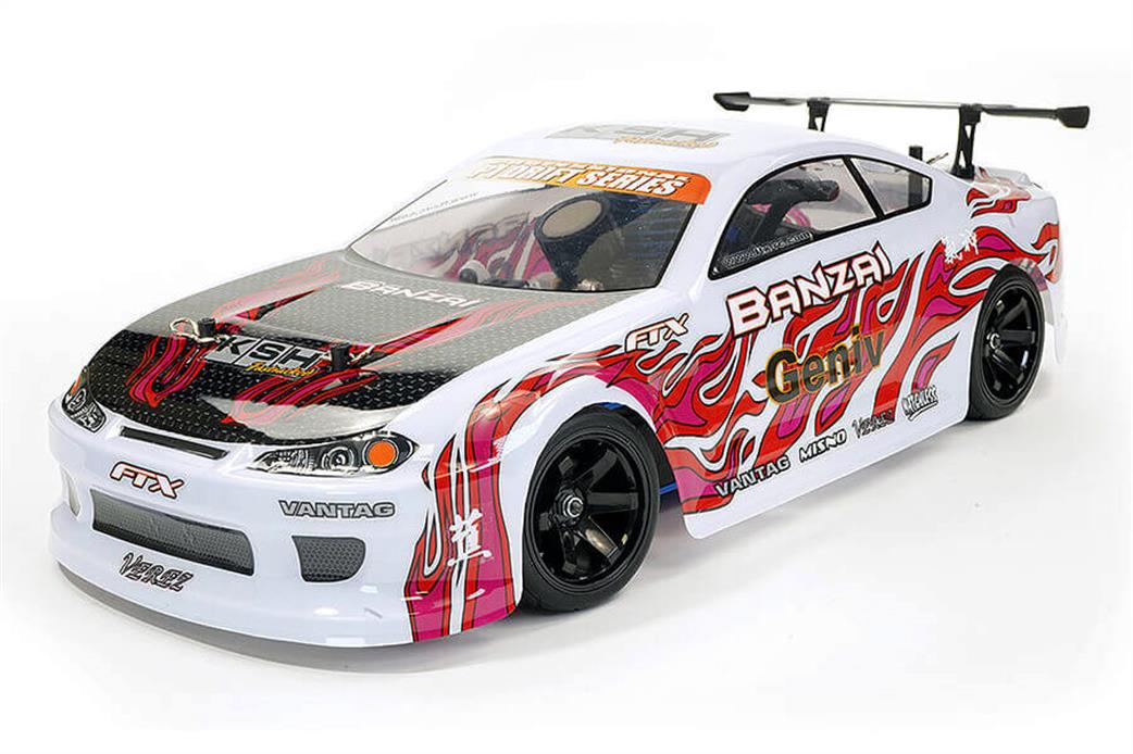 FTX 1/10 FTX5534W Nitro Banzai Street Drift 4wd RTR Car in White