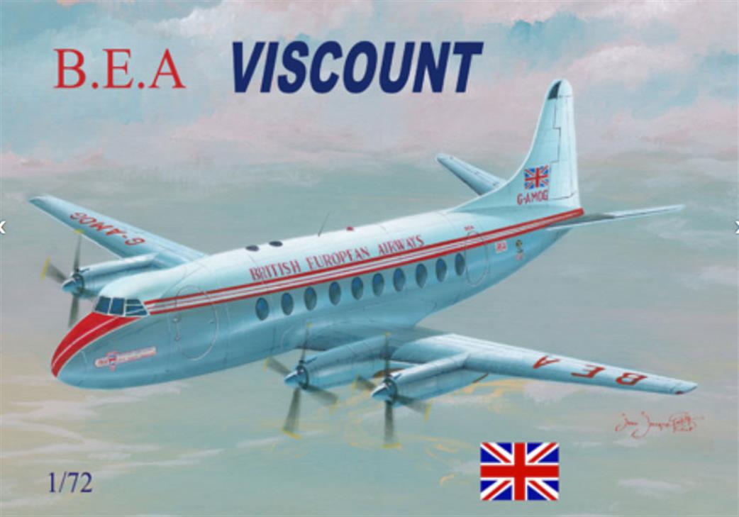 Mach 2 GP104 B.E.A Viscount Plastic Airliner Kit 1/72