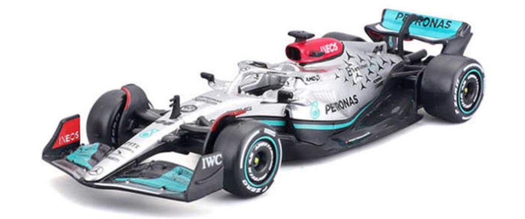 Burago 1/43 B18-38065H Mercedes-Benz F1 2022 W13 E Performance #44 Lewis Hamilton Model