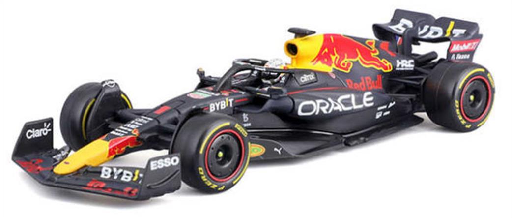 Burago 1/43 B18-38062V Red Bull Racing RB18 2022 F1 #1 Max Verstappen w/Helmet and Showcase Model