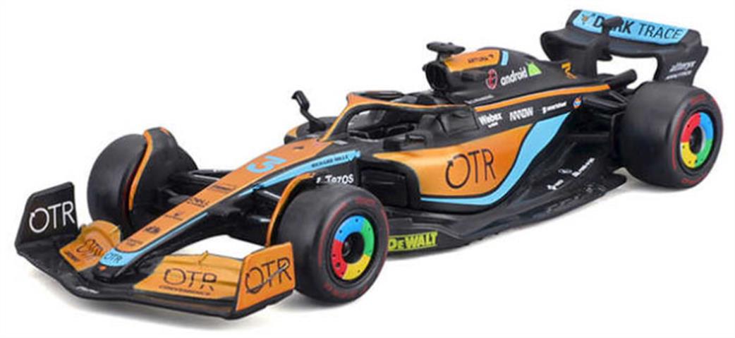 Burago 1/43 B18-38063R McLaren F1 2022 MCL 36 #3 Daniel Ricciardo Model