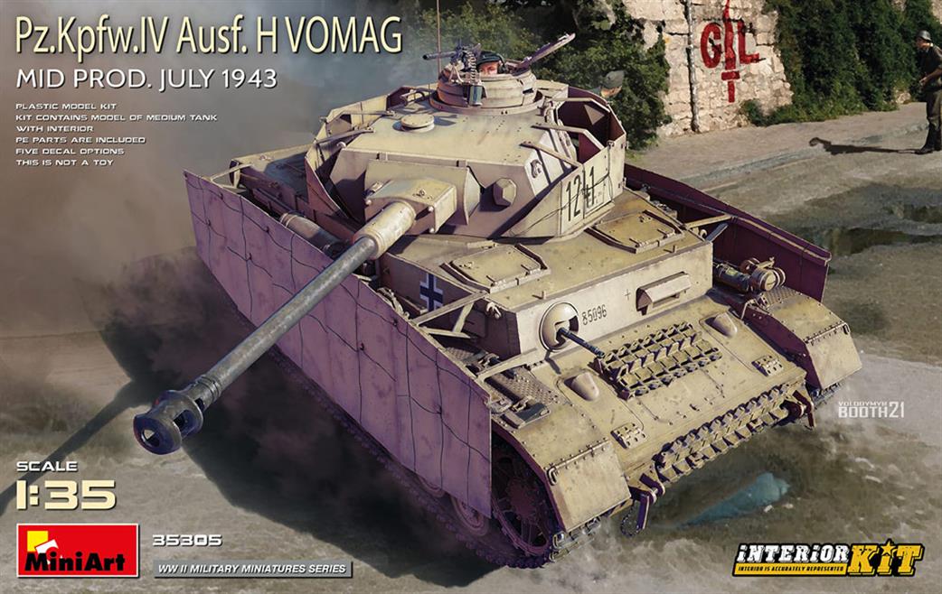 MiniArt 1/35 35305 German Pz.Kpfw.IV Ausf H Vomag Tank Kit