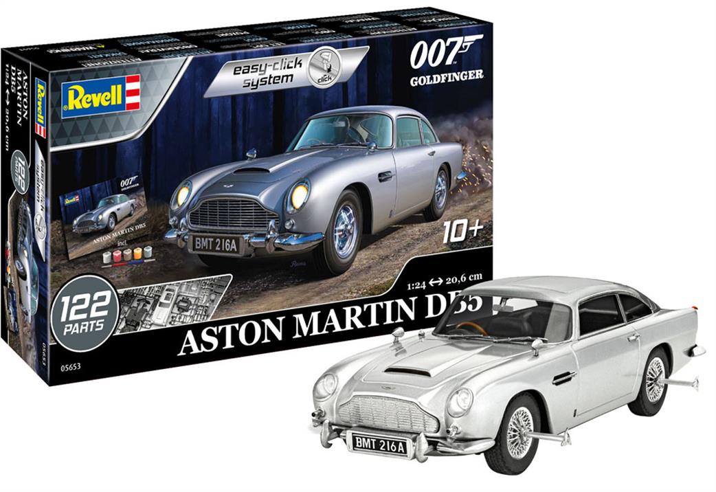 Revell 05653 Easy Click James Bond Aston Martin DB5 Gift Set 1/24