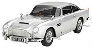 Revell 05653 1/24th Easy Click James Bond Aston Martin DB5 Gift SetFeel like a secret agent with our Aston Martin DB5 model kit! In 1:24 scale, with 90 parts and a length of 191 mm, this kit is a must-have for any Bond fan. The kit is highly detailed and mimics the realistic design of the Aston Martin DB5 driven in “Goldfinger”, the third James Bond film. Equipped with an age recommendation of 10+, this model is suitable for model enthusiasts young and old.