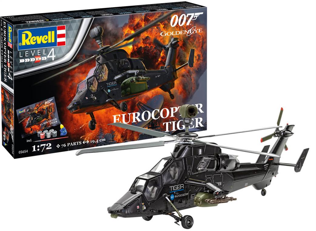 Revell 1/72 05654 James Bond Eurocopter Tiger Gift Set