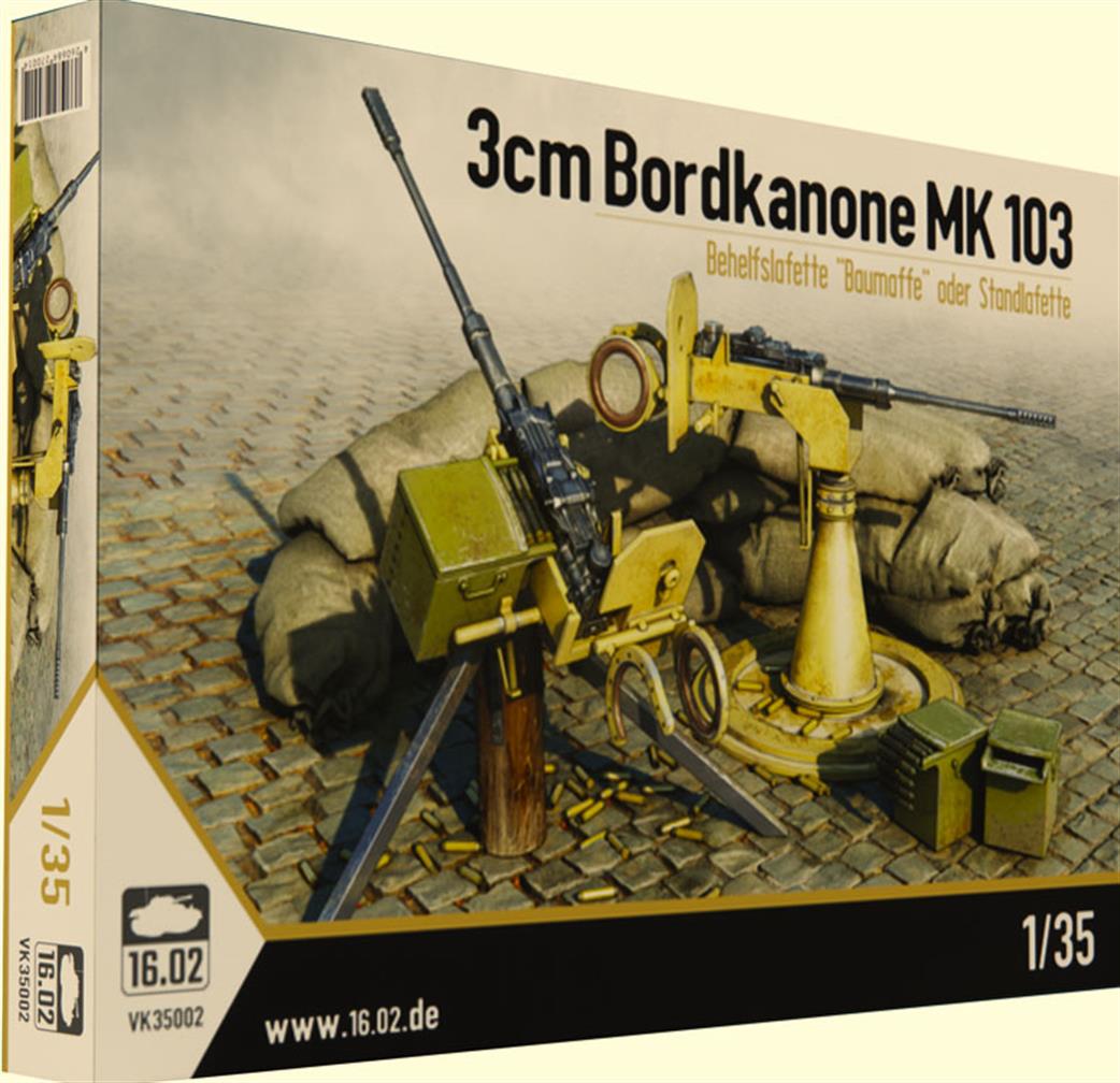 Custom Scale 16-02 1/35 VK35002 German 3cm Bordkanone MK103