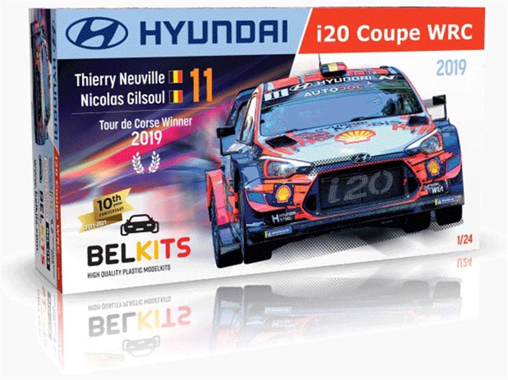 Belkits BEL014 Hyundai i20 Coupe WRC 2019 Neville Kit 1/24