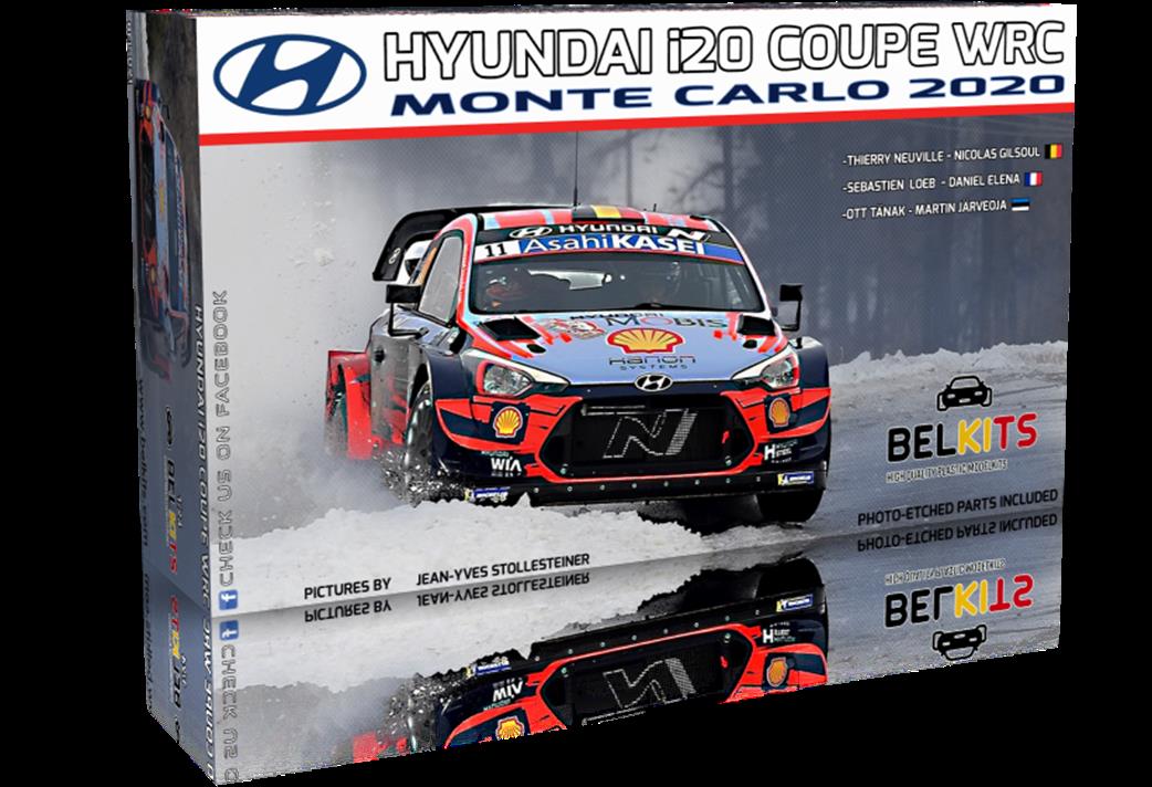 Belkits 1/24 BEL021 Hyundai i20 Coupe WRC 2020 Monte Carlo Loeb Kit