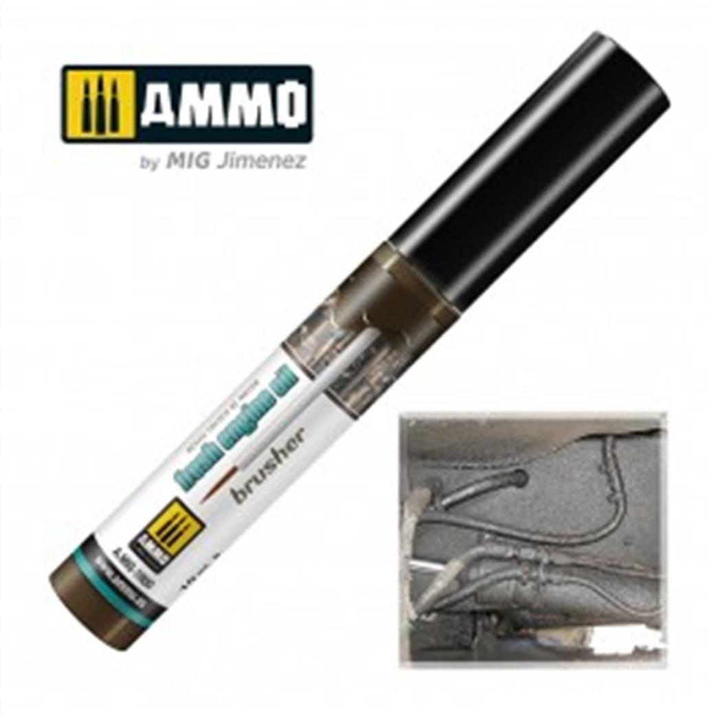 Ammo of Mig Jimenez  A.MIG-1800 Fresh Engine Oil Oilbrusher 10ml Enamel Based Paint