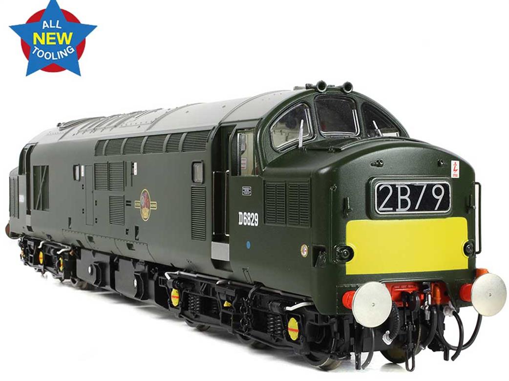 Bachmann OO 35-306 BR D6829 EE Type 3 Class 37 Co-Co Diesel Locomotive Centre Headcode Boxes Green Small Warning Panels