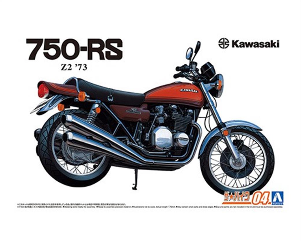 Aoshima 1/12 06432 Kawasaki Z2 750RS '73 Motorcycle Kit