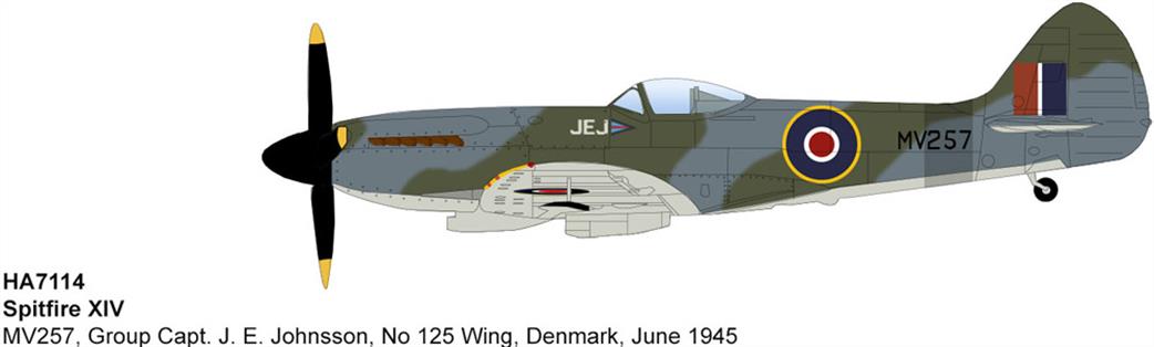 Hobby Master HA7114 Spitfire XIV MV257 Group Capt J E Johnson Denmark 1945 1/48
