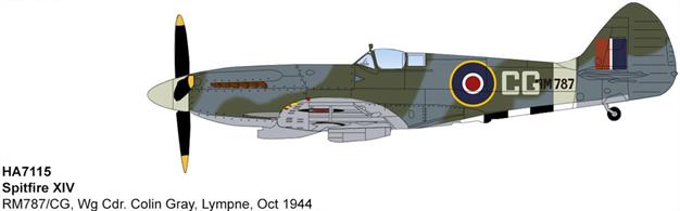 Spitfire XIV RM787/CG, Wg Cdr. Colin Gray, Lympne, Oct 1944