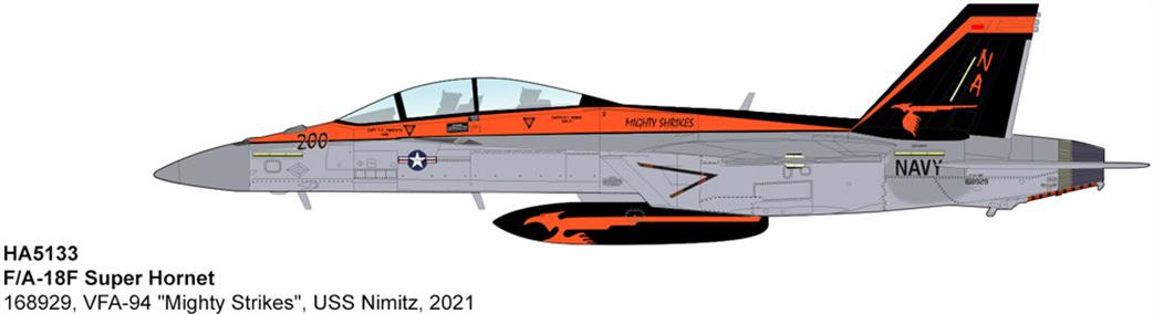 Hobby Master HA5133 F/A-18F Super Hornet  VF-94 Mighty Strikes 1/72
