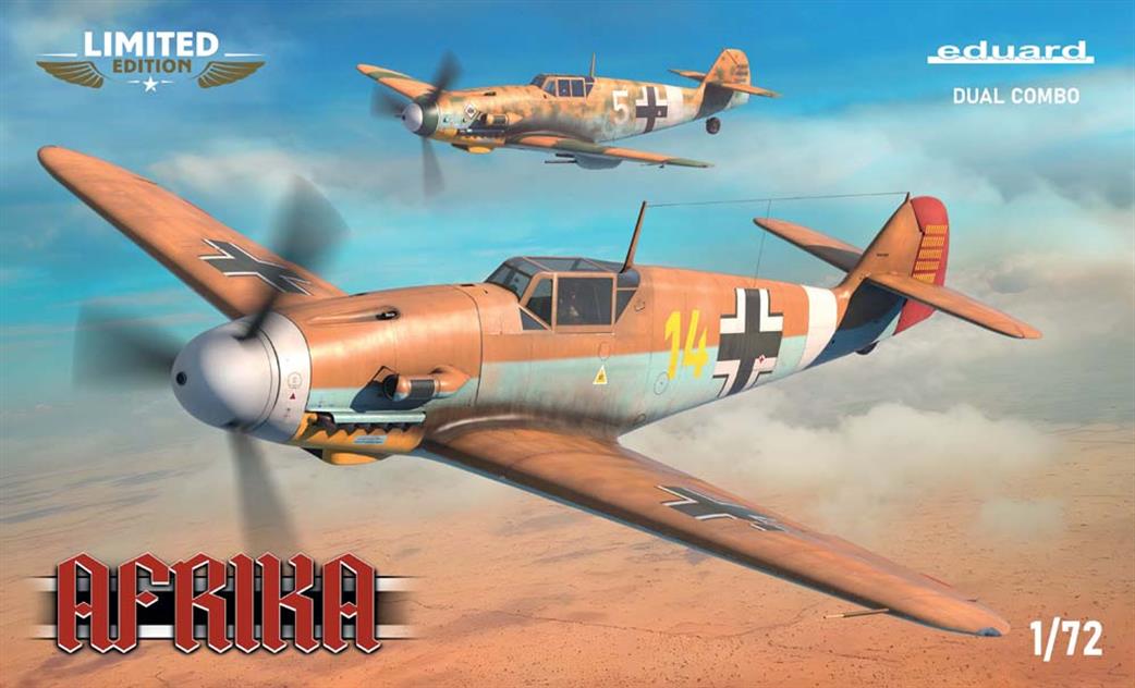 Eduard 1/72 2112 Afrika Limited Edition Dual Combo BF109 plastic kit set