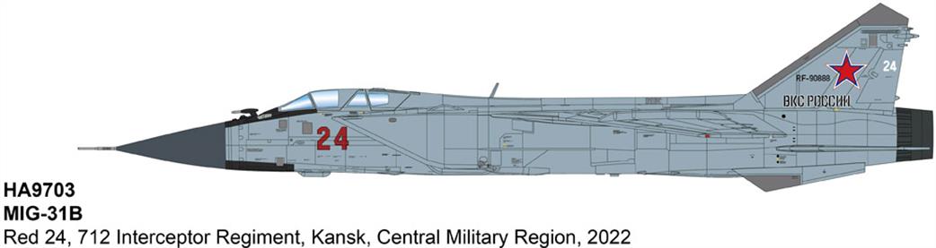Hobby Master HA9703 MIG-31BM Foxhound Russian Air Force 1/72