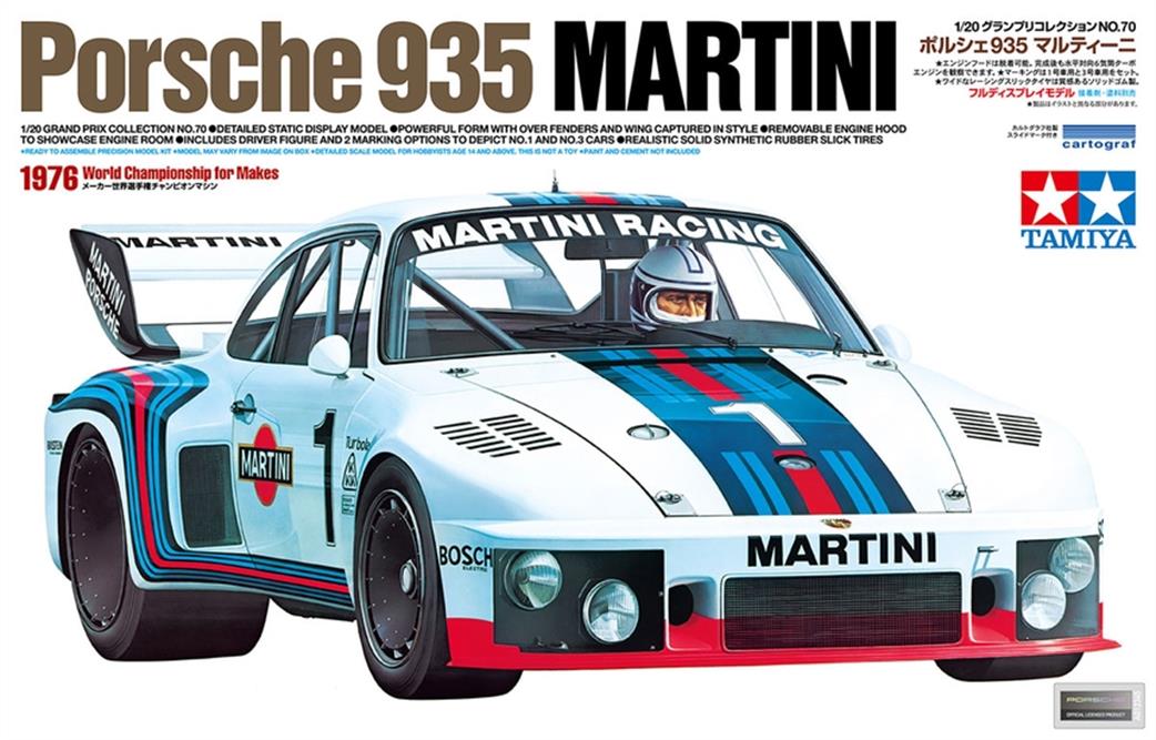 Tamiya 1/20 20070 Porsche 935 Martini Car kit