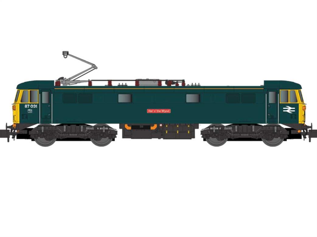Dapol N 2D-087-001 BR 87031 Hal o'the Wynd Class 87 Electric Locomotive BR Rail Blue