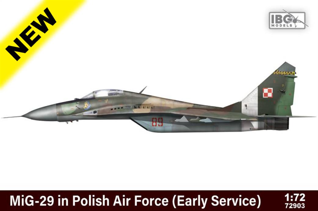 IBG Models 1/72 72903 Mig-29 In Polish Air Force Service Plastic Kit